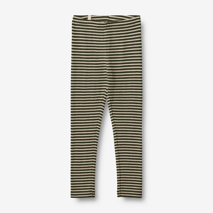 Wheat Wool Wool Leggings Legging 4142 green stripe