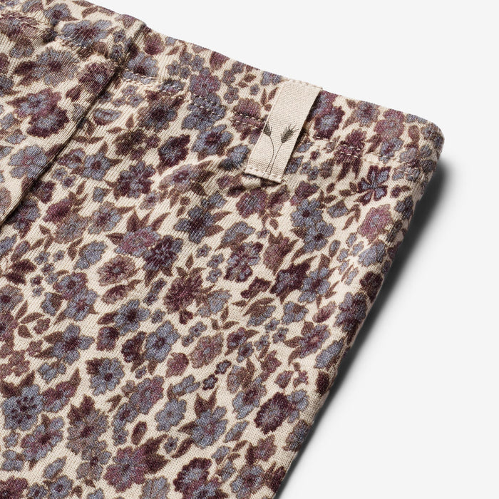 Wheat Wool Wool Leggings Legging 1493 purple flowers