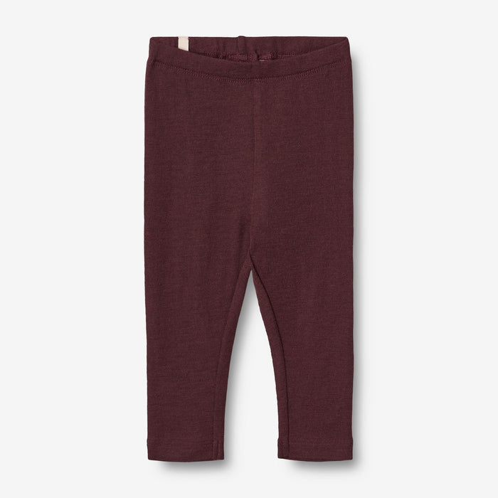 Wheat Wool Wool Leggings | Baby Legging 2118 aubergine