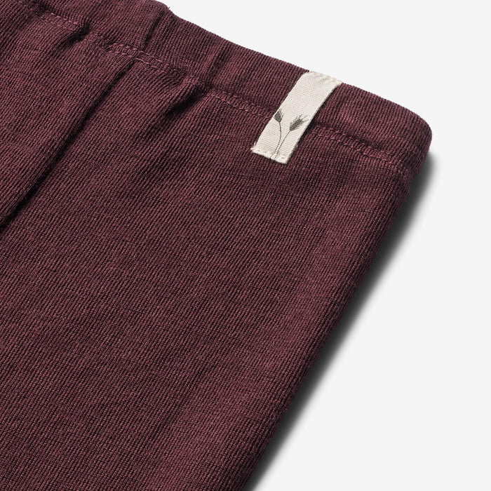 Wheat Wool Wool Leggings | Baby Legging 2118 aubergine
