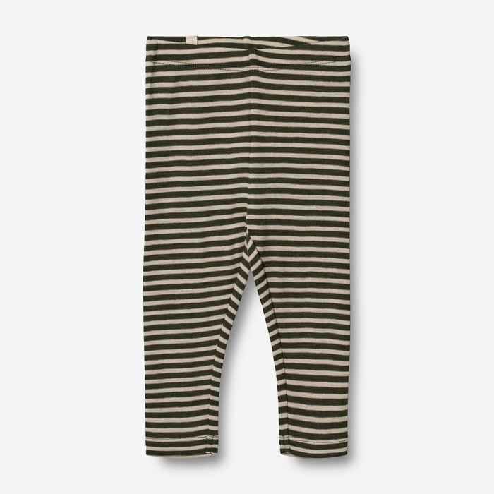 Wheat Wool Wool Leggings | Baby Legging 4142 green stripe