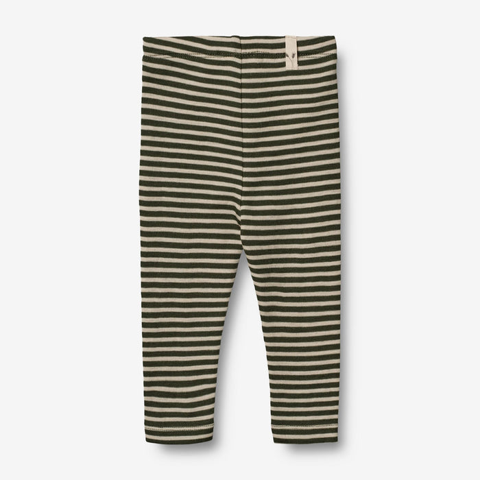 Wheat Wool Wool Leggings | Baby Legging 4142 green stripe