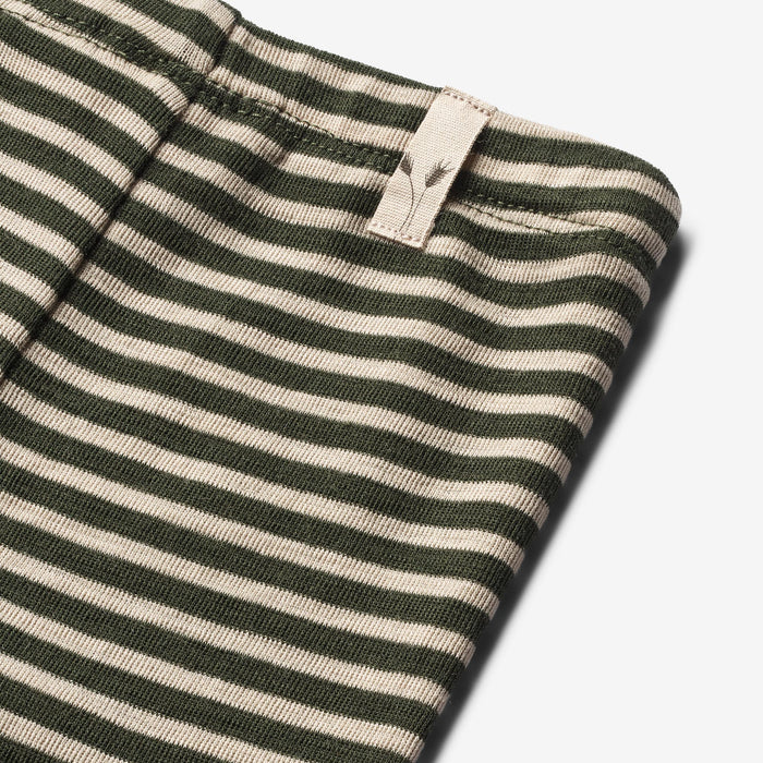 Wheat Wool Wool Leggings | Baby Legging 4142 green stripe
