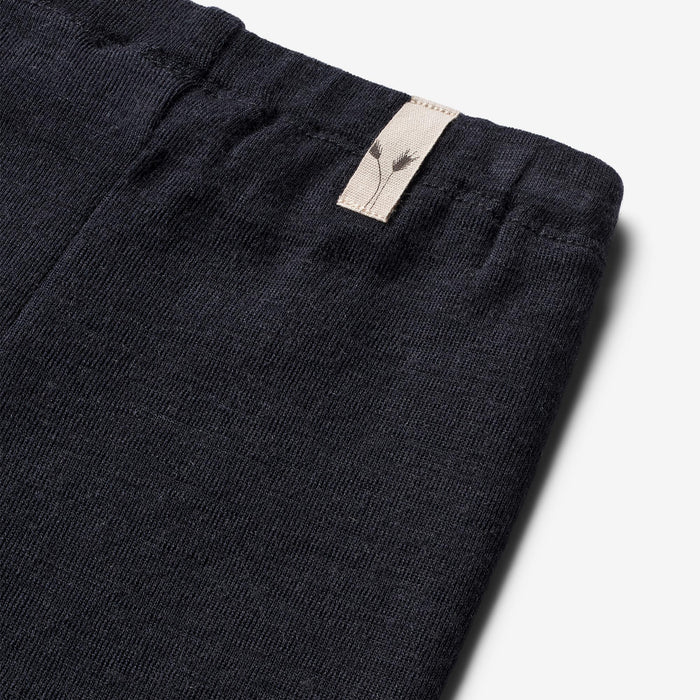 Wheat Wool Wool Leggings | Baby Legging 1432 navy