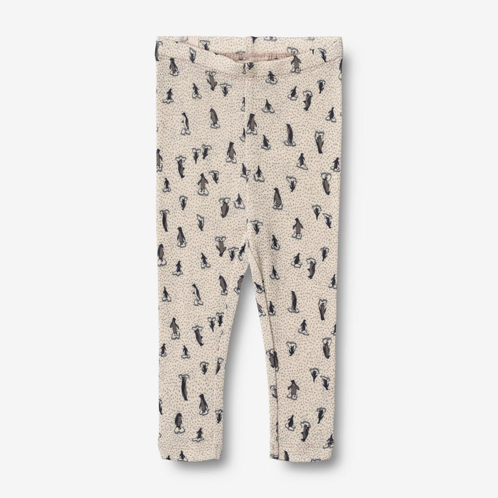 Wheat Wool Wool Leggings | Baby Legging 9512 penguins on ice