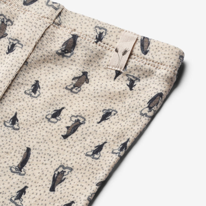 Wheat Wool Wool Leggings | Baby Legging 9512 penguins on ice