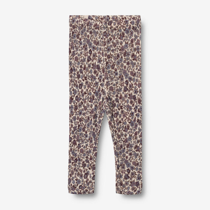 Wheat Wool Wool Leggings | Baby Legging 1493 purple flowers