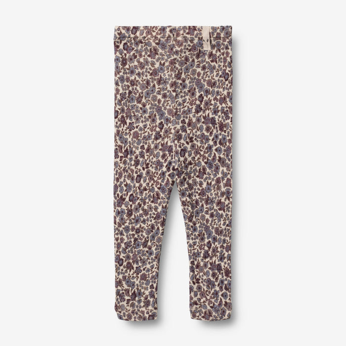 Wheat Wool Wool Leggings | Baby Legging 1493 purple flowers