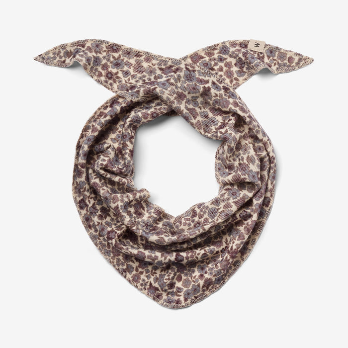 Wheat Wool Wool Scarf & Cap Billie | Baby Accessory 1493 purple flowers