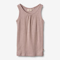 Wheat Wool Wool Singlet Elga Underwear/Bodies 2086 dark powder