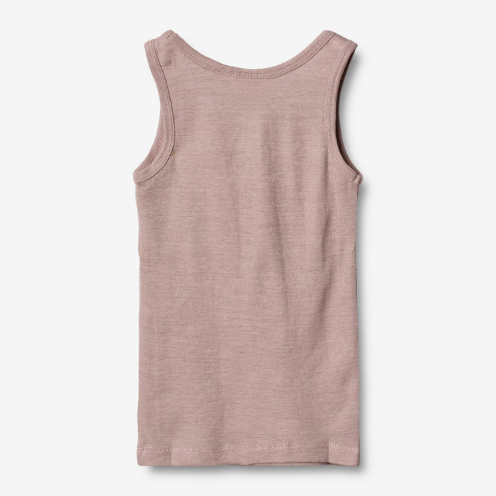 Wheat Wool Wool Singlet Elga Underwear/Bodies 2086 dark powder