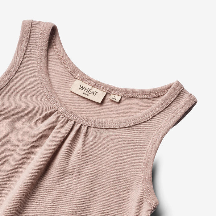 Wheat Wool Wool Singlet Elga Underwear/Bodies 2086 dark powder