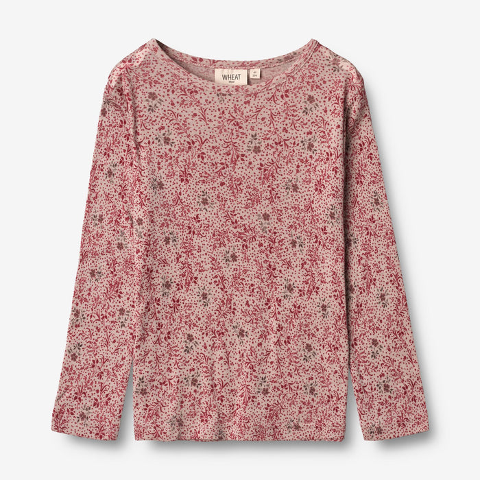 Wheat Wool Wool T-Shirt LS Jersey Tops and T-Shirts 2392 cherry flowers