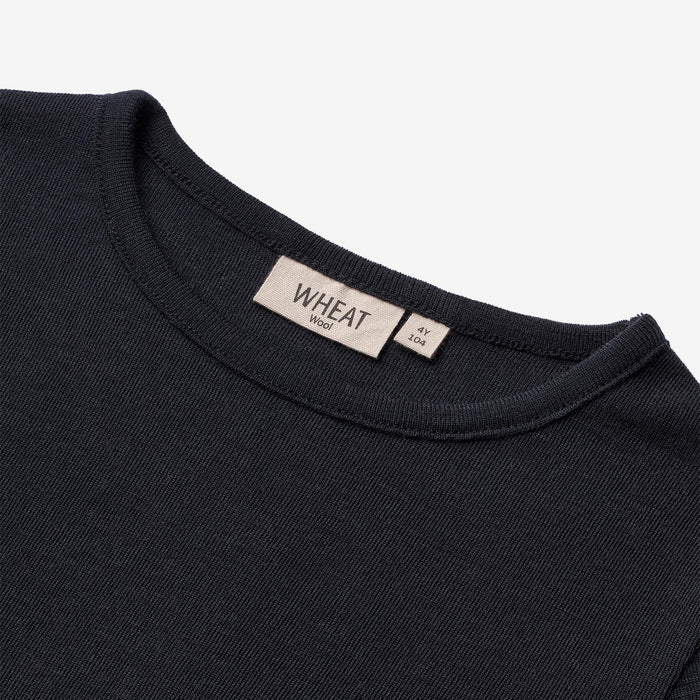 Wheat Wool Wool T-Shirt LS Jersey Tops and T-Shirts 1432 navy