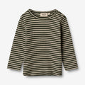 Wheat Wool Wool T-Shirt LS | Baby Jersey Tops and T-Shirts 4142 green stripe