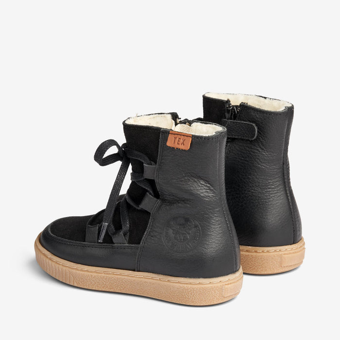 Wheat Footwear Woolie Tex Lace Winter Footwear 0021 black
