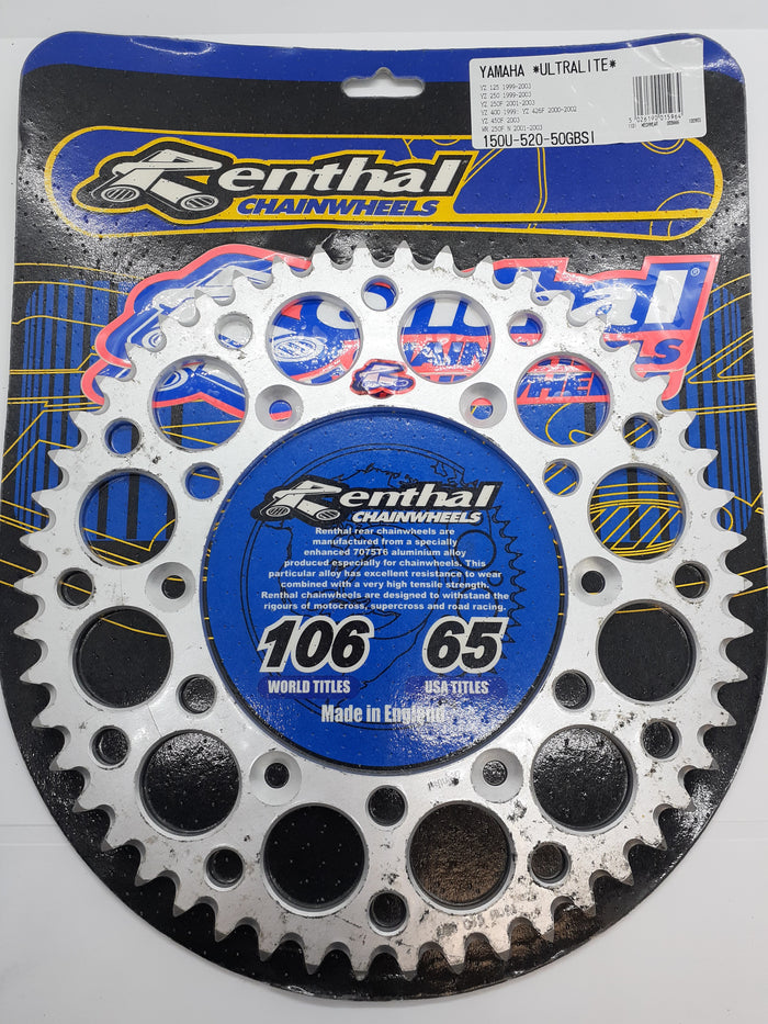 YZ, WR Renthal Ultralite Rear 50T Sprocket